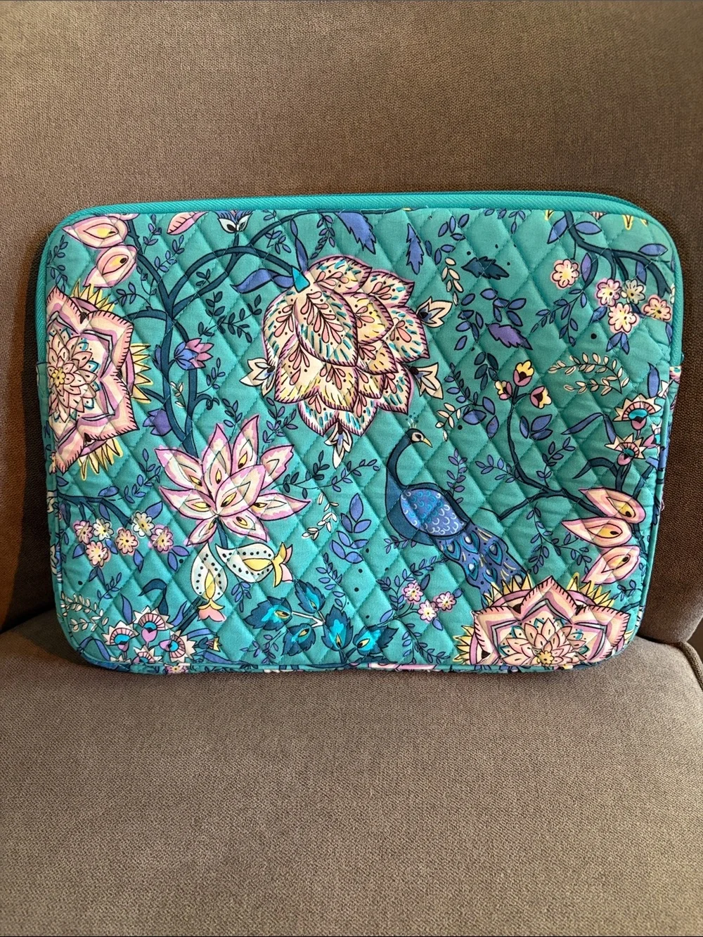 Vera Bradley Laptop Tablet Sleeve - Peacock Garden